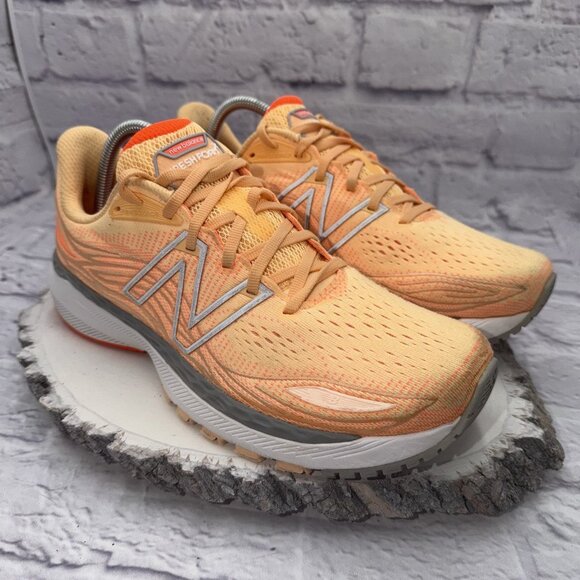 New Balance Women's Fresh Foam X 860 V12 Running Shoe Size 10.5 D Orange Gray - Picture 1 of 12